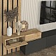 Σύνθεση τηλεόρασης Rosaline Megapap χρώμα ανθρακί - sepet oak 233x31,3x196,8εκ. Σύνθεση τηλεόρασης Rosaline Megapap χρώμα ανθρακί - sepet oak 233x31,3x196,8εκ.