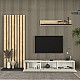 Σύνθεση τηλεόρασης Nagini Megapap χρώμα ivory - sapphire oak - ανθρακί 260x39,4x203,6εκ. Σύνθεση τηλεόρασης Nagini Megapap χρώμα ivory - sapphire oak - ανθρακί 260x39,4x203,6εκ.