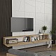 Έπιπλο τηλεόρασης επιτοίχιο Espanse Megapap χρώμα sapphire oak 241,8x31,7x30εκ.