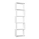 Βιβλιοθήκη Alvina Megapap χρώμα λευκό 45x19,6x158,8εκ. Βιβλιοθήκη Alvina Megapap χρώμα λευκό 45x19,6x158,8εκ.