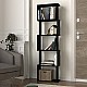 Βιβλιοθήκη Alvina Megapap χρώμα μαύρο 45x19,6x158,8εκ. Βιβλιοθήκη Alvina Megapap χρώμα μαύρο 45x19,6x158,8εκ.
