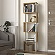 Βιβλιοθήκη Alvina Megapap χρώμα sapphire oak - λευκό 45x19,6x158,8εκ. Βιβλιοθήκη Alvina Megapap χρώμα sapphire oak - λευκό 45x19,6x158,8εκ.