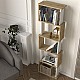 Βιβλιοθήκη Alvina Megapap χρώμα sapphire oak - λευκό 45x19,6x158,8εκ. Βιβλιοθήκη Alvina Megapap χρώμα sapphire oak - λευκό 45x19,6x158,8εκ.