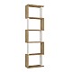 Βιβλιοθήκη Alvina Megapap χρώμα sapphire oak - λευκό 45x19,6x158,8εκ. Βιβλιοθήκη Alvina Megapap χρώμα sapphire oak - λευκό 45x19,6x158,8εκ.