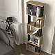 Βιβλιοθήκη Alvina Megapap χρώμα sapphire oak - ανθρακί 45x19,6x158,8εκ. Βιβλιοθήκη Alvina Megapap χρώμα sapphire oak - ανθρακί 45x19,6x158,8εκ.