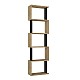 Βιβλιοθήκη Alvina Megapap χρώμα sapphire oak - ανθρακί 45x19,6x158,8εκ. Βιβλιοθήκη Alvina Megapap χρώμα sapphire oak - ανθρακί 45x19,6x158,8εκ.