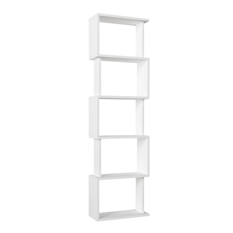 Βιβλιοθήκη Alvina Megapap χρώμα λευκό 45x19,6x158,8εκ. Βιβλιοθήκη Alvina Megapap χρώμα λευκό 45x19,6x158,8εκ.