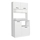 Έπιπλο κουζίνας Tuco 2 Megapap χρώμα λευκό 90x40x180εκ. Έπιπλο κουζίνας Tuco 2 Megapap χρώμα λευκό 90x40x180εκ.
