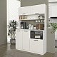 Έπιπλο κουζίνας Tuco 3 Megapap χρώμα λευκό 123,8x40x180εκ. Έπιπλο κουζίνας Tuco 3 Megapap χρώμα λευκό 123,8x40x180εκ.