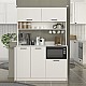 Έπιπλο κουζίνας Tuco 3 Megapap χρώμα λευκό 123,8x40x180εκ. Έπιπλο κουζίνας Tuco 3 Megapap χρώμα λευκό 123,8x40x180εκ.