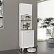 Έπιπλο κουζίνας Potter 1 Megapap χρώμα λευκό - rota oak 53,4x39,6x196,1εκ. Έπιπλο κουζίνας Potter 1 Megapap χρώμα λευκό - rota oak 53,4x39,6x196,1εκ.