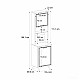 Έπιπλο κουζίνας Potter 1 Megapap χρώμα λευκό - rota oak 53,4x39,6x196,1εκ. Έπιπλο κουζίνας Potter 1 Megapap χρώμα λευκό - rota oak 53,4x39,6x196,1εκ.