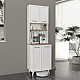 Έπιπλο κουζίνας Potter 2 Megapap χρώμα λευκό - rota oak 60x40x196,1εκ. Έπιπλο κουζίνας Potter 2 Megapap χρώμα λευκό - rota oak 60x40x196,1εκ.