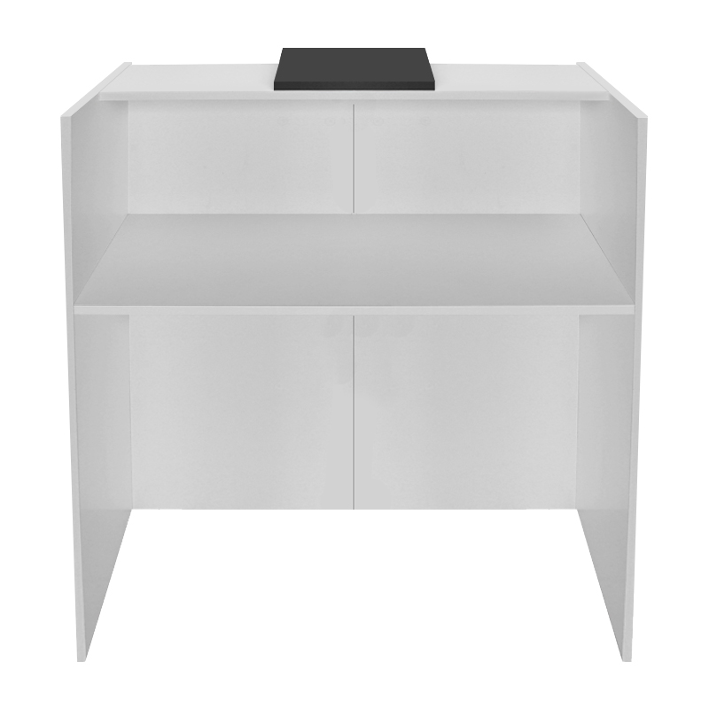 Γραφείο υποδοχής - reception Hola Megapap χρώμα λευκό - ανθρακί 93,6x45,2x110,3εκ. Γραφείο υποδοχής - reception Hola Megapap χρώμα λευκό - ανθρακί 93,6x45,2x110,3εκ.