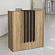 Γραφείο υποδοχής - reception Hola Megapap χρώμα sepet oak - ανθρακί 93,6x45,2x110,3εκ. Γραφείο υποδοχής - reception Hola Megapap χρώμα sepet oak - ανθρακί 93,6x45,2x110,3εκ.