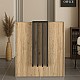 Γραφείο υποδοχής - reception Hola Megapap χρώμα sepet oak - ανθρακί 93,6x45,2x110,3εκ. Γραφείο υποδοχής - reception Hola Megapap χρώμα sepet oak - ανθρακί 93,6x45,2x110,3εκ.
