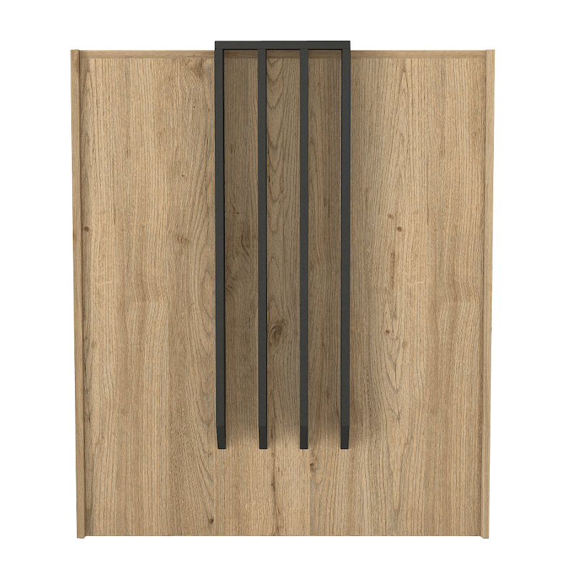 Γραφείο υποδοχής - reception Hola Megapap χρώμα sepet oak - ανθρακί 93,6x45,2x110,3εκ. Γραφείο υποδοχής - reception Hola Megapap χρώμα sepet oak - ανθρακί 93,6x45,2x110,3εκ.