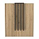 Γραφείο υποδοχής - reception Hola Megapap χρώμα sepet oak - ανθρακί 93,6x45,2x110,3εκ. Γραφείο υποδοχής - reception Hola Megapap χρώμα sepet oak - ανθρακί 93,6x45,2x110,3εκ.