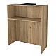 Γραφείο υποδοχής - reception Hola Megapap χρώμα sepet oak - ανθρακί 93,6x45,2x110,3εκ. Γραφείο υποδοχής - reception Hola Megapap χρώμα sepet oak - ανθρακί 93,6x45,2x110,3εκ.
