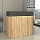Γραφείο υποδοχής - reception Wilko Megapap με LED χρώμα sepet oak - ανθρακί 113,6x42x110εκ. Γραφείο υποδοχής - reception Wilko Megapap με LED χρώμα sepet oak - ανθρακί 113,6x42x110εκ.