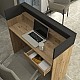 Γραφείο υποδοχής - reception Wilko Megapap με LED χρώμα sepet oak - ανθρακί 113,6x42x110εκ. Γραφείο υποδοχής - reception Wilko Megapap με LED χρώμα sepet oak - ανθρακί 113,6x42x110εκ.