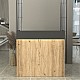 Γραφείο υποδοχής - reception Wilko Megapap με LED χρώμα sepet oak - ανθρακί 113,6x42x110εκ. Γραφείο υποδοχής - reception Wilko Megapap με LED χρώμα sepet oak - ανθρακί 113,6x42x110εκ.