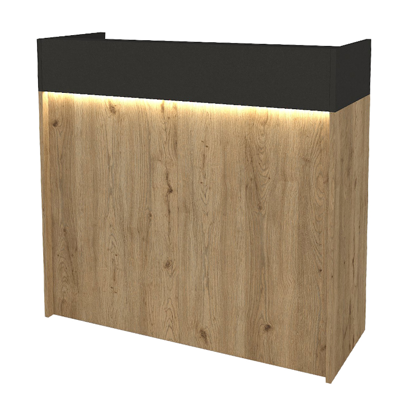 Γραφείο υποδοχής - reception Wilko Megapap με LED χρώμα sepet oak - ανθρακί 113,6x42x110εκ. Γραφείο υποδοχής - reception Wilko Megapap με LED χρώμα sepet oak - ανθρακί 113,6x42x110εκ.