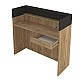 Γραφείο υποδοχής - reception Wilko Megapap με LED χρώμα sepet oak - ανθρακί 113,6x42x110εκ. Γραφείο υποδοχής - reception Wilko Megapap με LED χρώμα sepet oak - ανθρακί 113,6x42x110εκ.