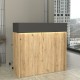 Γραφείο υποδοχής - reception Wilko Megapap με LED χρώμα sepet oak - ανθρακί 113,6x42x110εκ. Γραφείο υποδοχής - reception Wilko Megapap με LED χρώμα sepet oak - ανθρακί 113,6x42x110εκ.