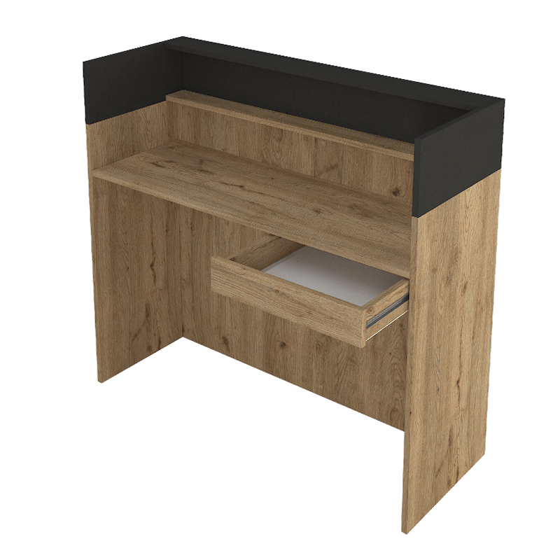 Γραφείο υποδοχής - reception Wilko Megapap με LED χρώμα sepet oak - ανθρακί 113,6x42x110εκ. Γραφείο υποδοχής - reception Wilko Megapap με LED χρώμα sepet oak - ανθρακί 113,6x42x110εκ.