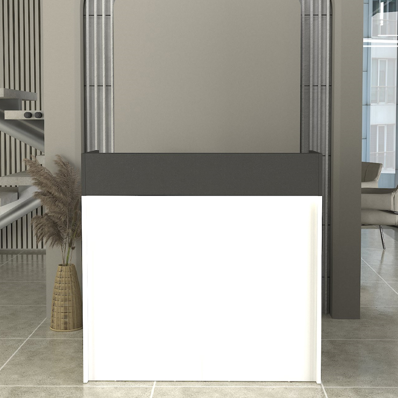 Γραφείο υποδοχής - reception Wilko Megapap με LED χρώμα λευκό - ανθρακί 113,6x42x110εκ. Γραφείο υποδοχής - reception Wilko Megapap με LED χρώμα λευκό - ανθρακί 113,6x42x110εκ.