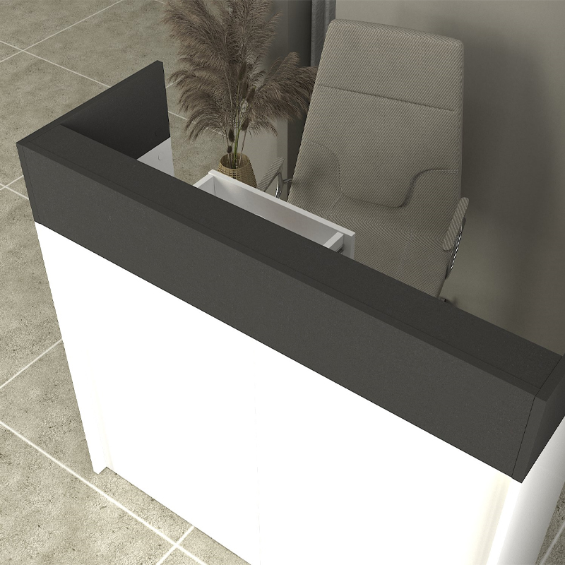 Γραφείο υποδοχής - reception Wilko Megapap με LED χρώμα λευκό - ανθρακί 113,6x42x110εκ. Γραφείο υποδοχής - reception Wilko Megapap με LED χρώμα λευκό - ανθρακί 113,6x42x110εκ.