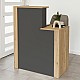 Γραφείο υποδοχής - reception Enter Megapap χρώμα sepet oak - ανθρακί 86,9x40x110,3εκ. Γραφείο υποδοχής - reception Enter Megapap χρώμα sepet oak - ανθρακί 86,9x40x110,3εκ.