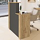 Γραφείο υποδοχής - reception Enter Megapap χρώμα sepet oak - ανθρακί 86,9x40x110,3εκ. Γραφείο υποδοχής - reception Enter Megapap χρώμα sepet oak - ανθρακί 86,9x40x110,3εκ.