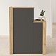 Γραφείο υποδοχής - reception Enter Megapap χρώμα sepet oak - ανθρακί 86,9x40x110,3εκ. Γραφείο υποδοχής - reception Enter Megapap χρώμα sepet oak - ανθρακί 86,9x40x110,3εκ.
