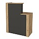 Γραφείο υποδοχής - reception Enter Megapap χρώμα sepet oak - ανθρακί 86,9x40x110,3εκ. Γραφείο υποδοχής - reception Enter Megapap χρώμα sepet oak - ανθρακί 86,9x40x110,3εκ.