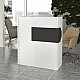 Γραφείο υποδοχής - reception Aloha Megapap με LED χρώμα λευκό - ανθρακί 95,5x40x110,3εκ. Γραφείο υποδοχής - reception Aloha Megapap με LED χρώμα λευκό - ανθρακί 95,5x40x110,3εκ.