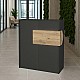 Γραφείο υποδοχής - reception Aloha Megapap με LED χρώμα ανθρακί - sepet oak 95,5x40x110,3εκ. Γραφείο υποδοχής - reception Aloha Megapap με LED χρώμα ανθρακί - sepet oak 95,5x40x110,3εκ.