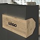 Γραφείο υποδοχής - reception Aloha Megapap με LED χρώμα ανθρακί - sepet oak 95,5x40x110,3εκ. Γραφείο υποδοχής - reception Aloha Megapap με LED χρώμα ανθρακί - sepet oak 95,5x40x110,3εκ.