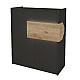 Γραφείο υποδοχής - reception Aloha Megapap με LED χρώμα ανθρακί - sepet oak 95,5x40x110,3εκ. Γραφείο υποδοχής - reception Aloha Megapap με LED χρώμα ανθρακί - sepet oak 95,5x40x110,3εκ.