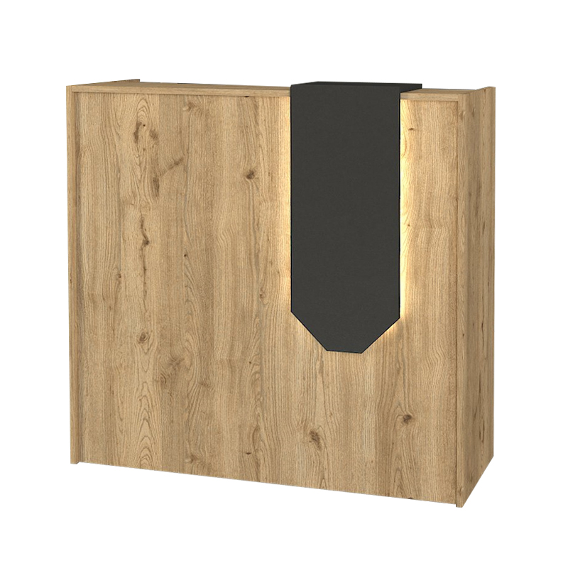 Γραφείο υποδοχής - reception Navita Megapap με LED χρώμα sepet oak - ανθρακί 113,6x42x111,8εκ. Γραφείο υποδοχής - reception Navita Megapap με LED χρώμα sepet oak - ανθρακί 113,6x42x111,8εκ.