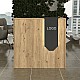 Γραφείο υποδοχής - reception Navita Megapap με LED χρώμα sepet oak - ανθρακί 113,6x42x111,8εκ. Γραφείο υποδοχής - reception Navita Megapap με LED χρώμα sepet oak - ανθρακί 113,6x42x111,8εκ.