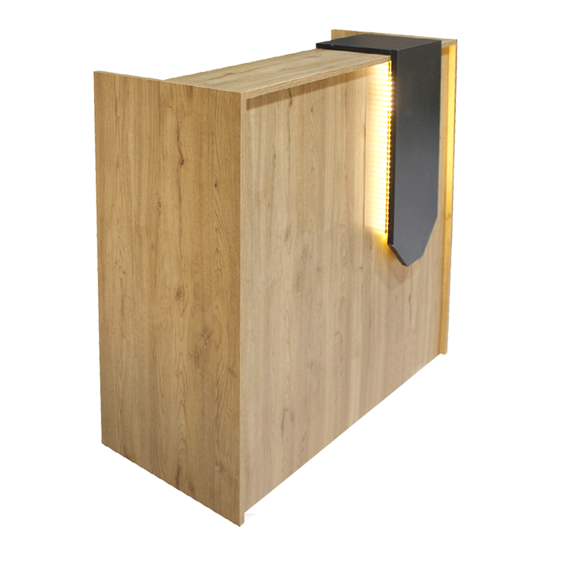 Γραφείο υποδοχής - reception Navita Megapap με LED χρώμα sepet oak - ανθρακί 113,6x42x111,8εκ. Γραφείο υποδοχής - reception Navita Megapap με LED χρώμα sepet oak - ανθρακί 113,6x42x111,8εκ.
