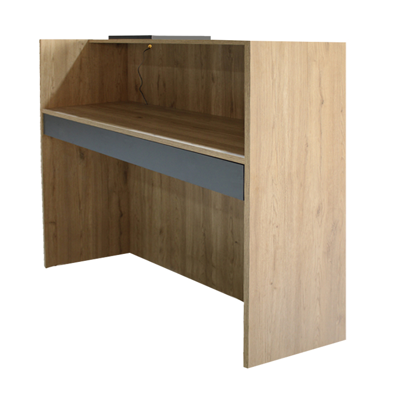 Γραφείο υποδοχής - reception Navita Megapap με LED χρώμα sepet oak - ανθρακί 113,6x42x111,8εκ. Γραφείο υποδοχής - reception Navita Megapap με LED χρώμα sepet oak - ανθρακί 113,6x42x111,8εκ.