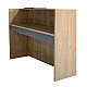 Γραφείο υποδοχής - reception Navita Megapap με LED χρώμα sepet oak - ανθρακί 113,6x42x111,8εκ. Γραφείο υποδοχής - reception Navita Megapap με LED χρώμα sepet oak - ανθρακί 113,6x42x111,8εκ.