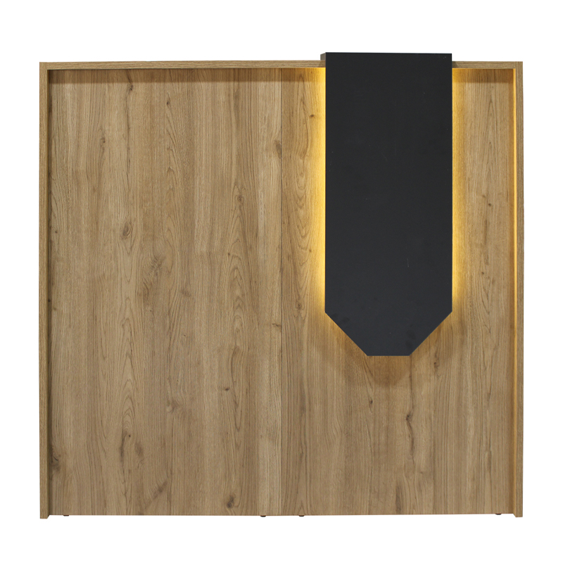 Γραφείο υποδοχής - reception Navita Megapap με LED χρώμα sepet oak - ανθρακί 113,6x42x111,8εκ. Γραφείο υποδοχής - reception Navita Megapap με LED χρώμα sepet oak - ανθρακί 113,6x42x111,8εκ.