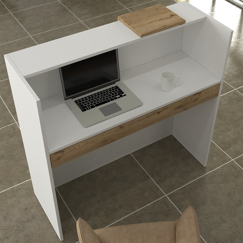 Γραφείο υποδοχής - reception Navita Megapap με LED χρώμα λευκό - sepet oak 113,6x42x111,8εκ. Γραφείο υποδοχής - reception Navita Megapap με LED χρώμα λευκό - sepet oak 113,6x42x111,8εκ.