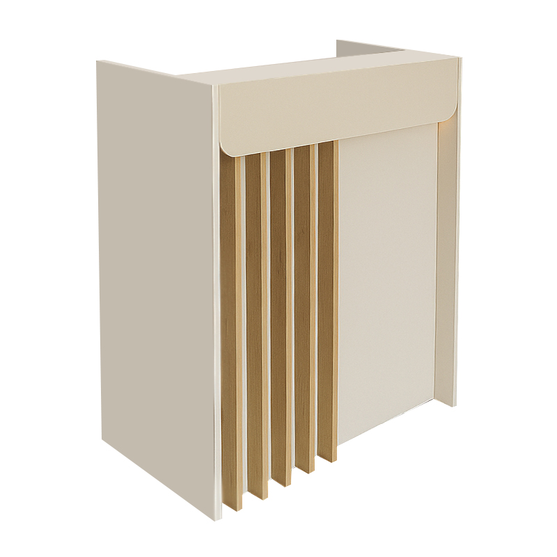 Γραφείο υποδοχής - reception Karibu Megapap με LED χρώμα sandstone - sepet oak 90x40x100εκ. Γραφείο υποδοχής - reception Karibu Megapap με LED χρώμα sandstone - sepet oak 90x40x100εκ.