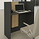 Γραφείο υποδοχής - reception Bonveno Megapap χρώμα ανθρακί - sepet oak 90x43,2x110εκ. Γραφείο υποδοχής - reception Bonveno Megapap χρώμα ανθρακί - sepet oak 90x43,2x110εκ.