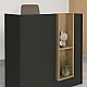 Γραφείο υποδοχής - reception Bonveno Megapap χρώμα ανθρακί - sepet oak 90x43,2x110εκ. Γραφείο υποδοχής - reception Bonveno Megapap χρώμα ανθρακί - sepet oak 90x43,2x110εκ.